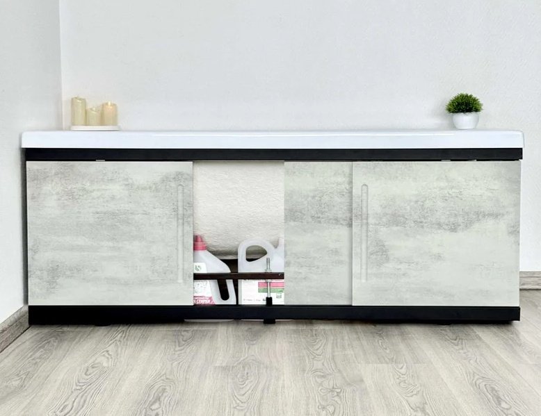 Экран под ванну Alavann Alt Black 180x53 см на ножках - ForteMarket Экран под ванну Alavann Alt Black 180x53 см на ножках купить,0