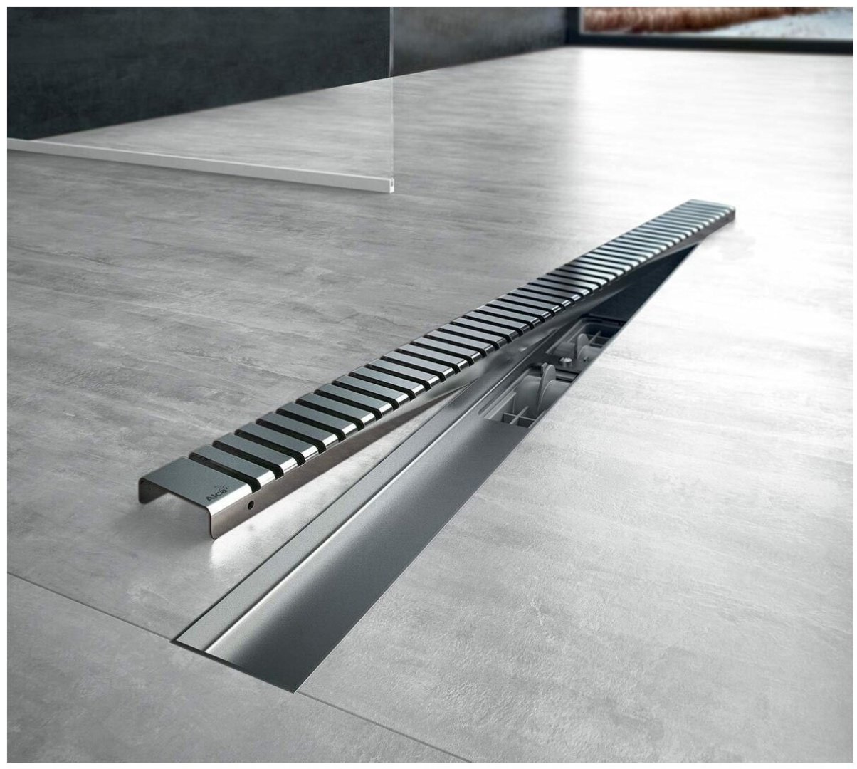 Alcadrain трап LINE-650L (53х644 см) - ForteMarket Alcadrain трап LINE-650L (53х644 см) купить,0