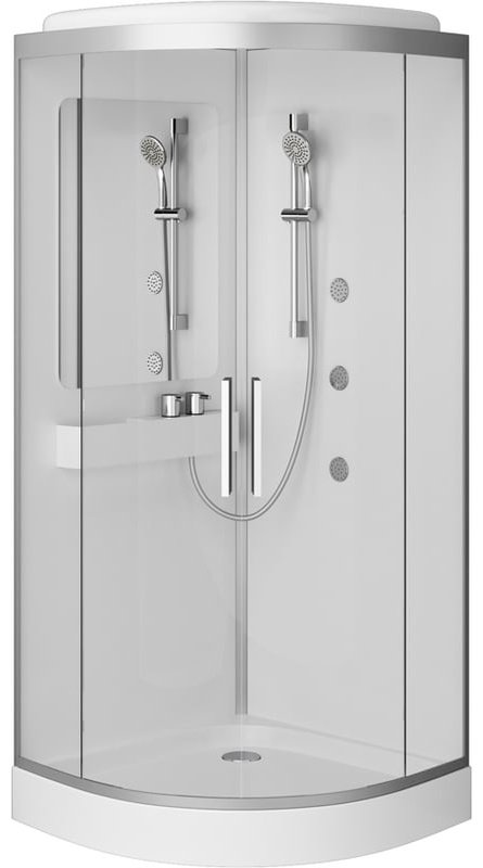 Душевая кабина AM.PM W80C-019-090MTA Like (223х90 см), низкий поддон