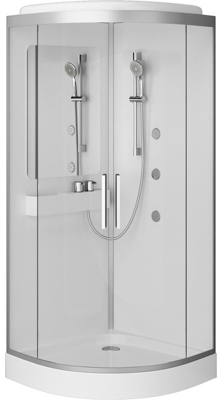 Душевая кабина AM.PM W80C-019-090MTA Like (223х90 см), низкий поддон купить,NaN