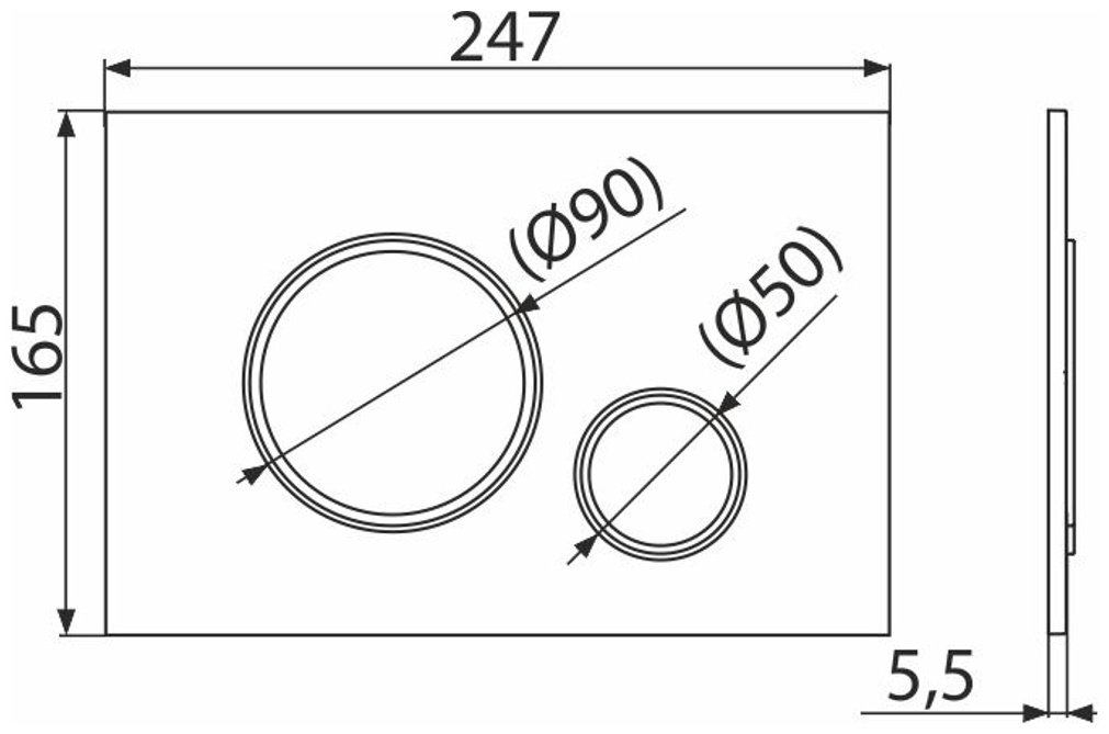 Alcaplast кнопка смыва M772