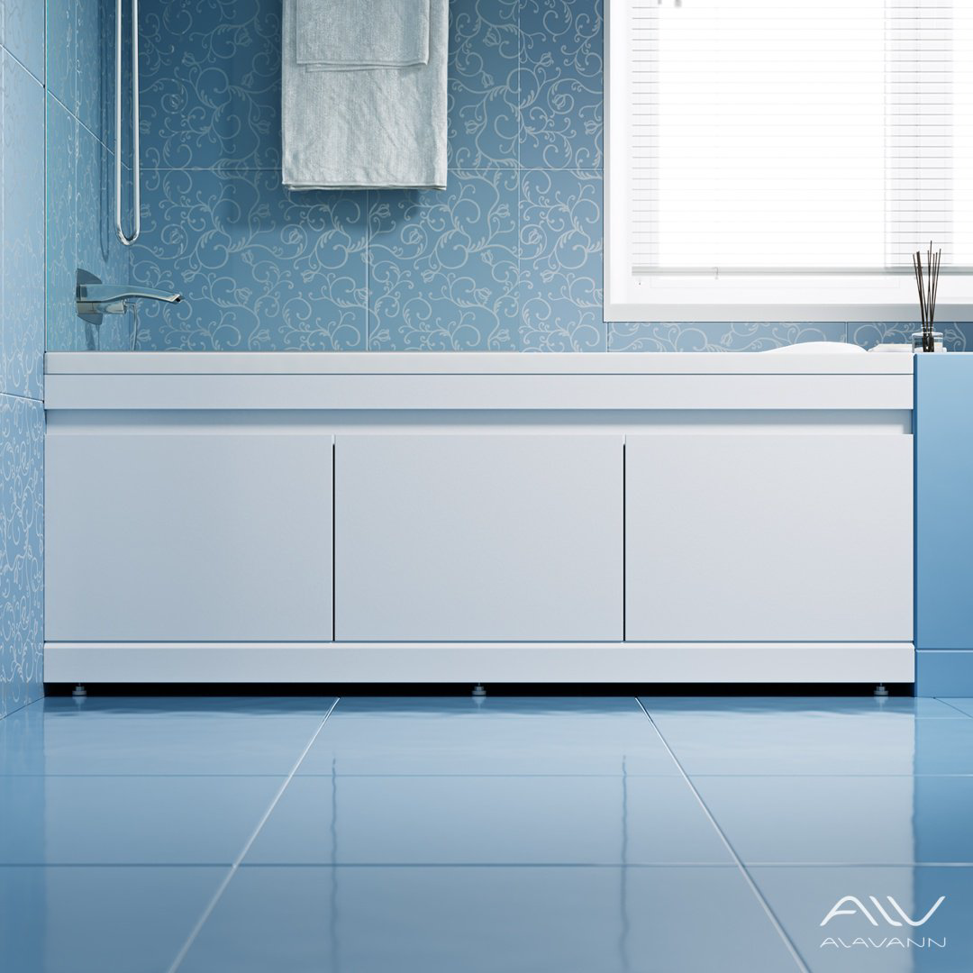 Экран под ванну Alavann ALV0242001 157x53 см на ножках купить,179299