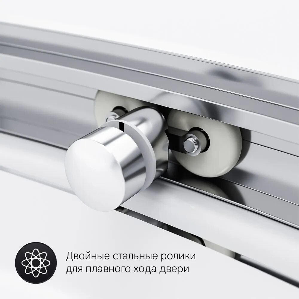 Душевое ограждение AM.PM двухстенное W83G-333-095CT, 950х1900 мм купить,NaN