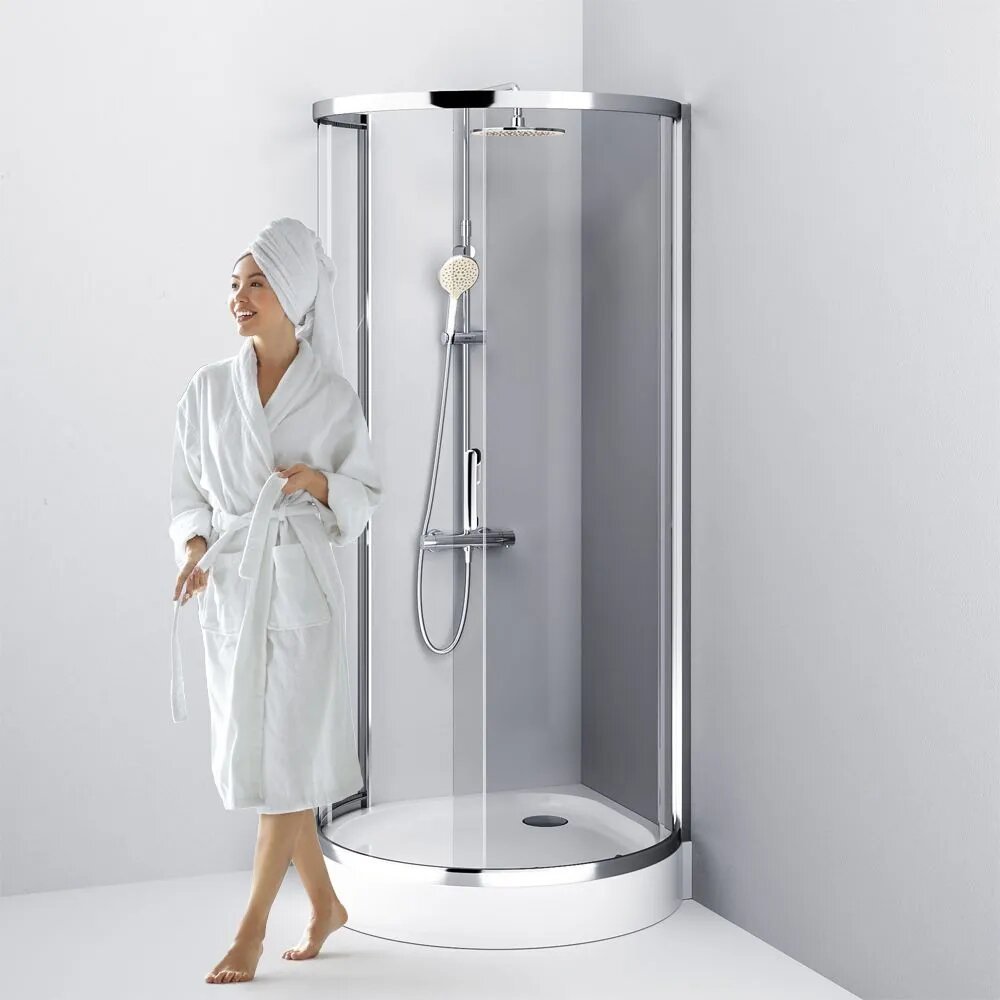 Душевое ограждение AM.PM двухстенное W83G-333-095CT, 950х1900 мм купить,NaN