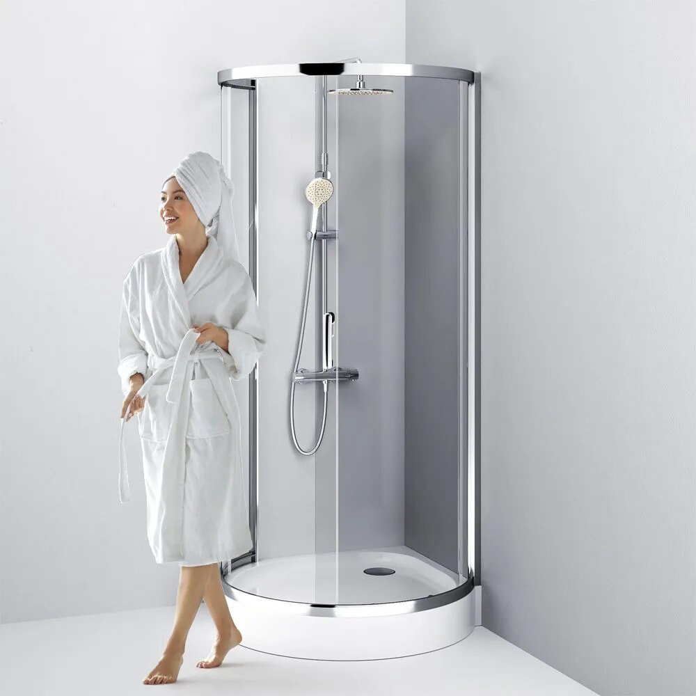 Душевое ограждение AM.PM двухстенное W83G-333-095CT, 950х1900 мм купить,NaN