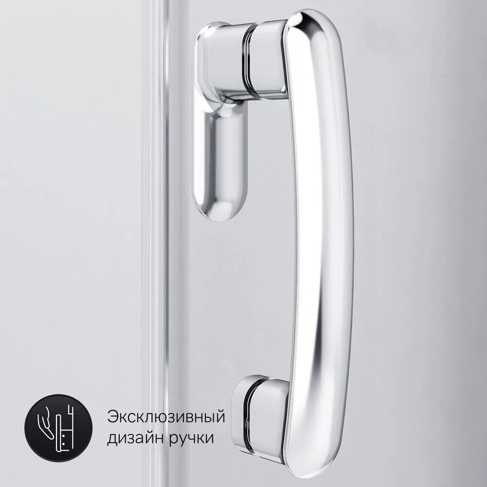 Душевое ограждение AM.PM двухстенное W83G-333-095CT, 950х1900 мм купить,NaN