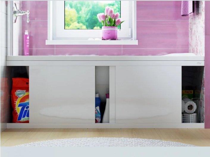 Экран под ванну Alavann Crystal 1,5 150x52 см на ножках - ForteMarket Экран под ванну Alavann Crystal 1,5 150x52 см на ножках купить,0