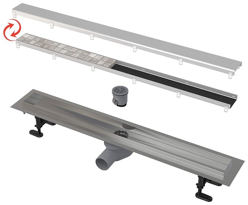 Alcaplast трап APZ13-DOUBLE9-750 (7.1х75 см)