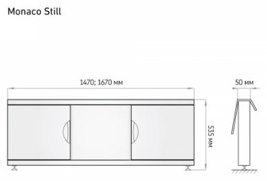 Экран под ванну Alavann Monaco still 150x53 см на ножках - ForteMarket Экран под ванну Alavann Monaco still 150x53 см на ножках купить,0