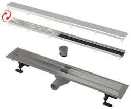 Alcaplast трап APZ13-DOUBLE9-650 (7.1х55 см)