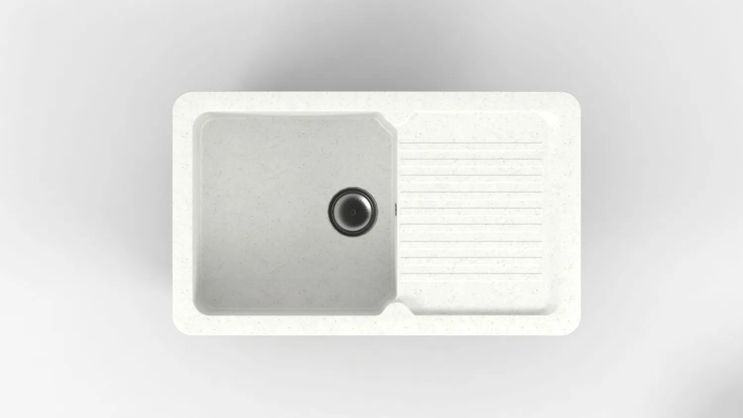 Кухонная мойка Avina G-42 врезная мраморная крошка, белый