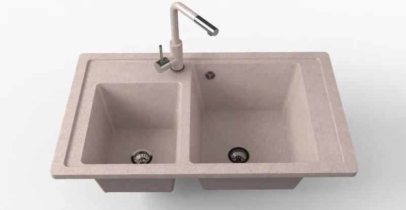 Кухонная мойка Avina G-50 врезная мраморная крошка, бежевый купить,NaN
