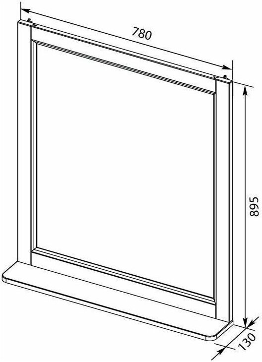 Зеркало настенное Aquanet Бостон 78x89.5см купить,NaN