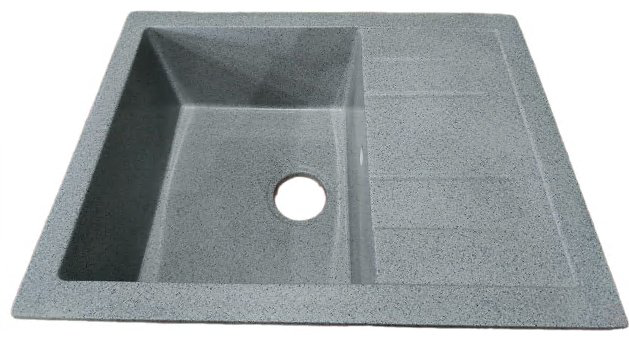 Кухонная мойка Avina K0000109952 накладная 65х50х20 см, искусственный камень, тон темно-серый купить,50700