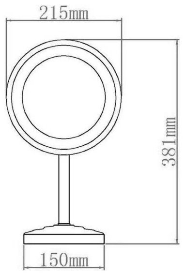 Aquanet Зеркало косметическое настольное с LED подсветкой круглое 2209D купить,NaN
