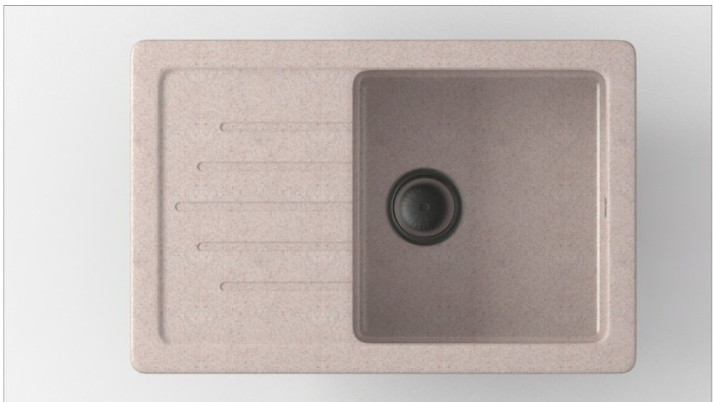 Кухонная мойка Avina врезная 00-00000087, бежевый