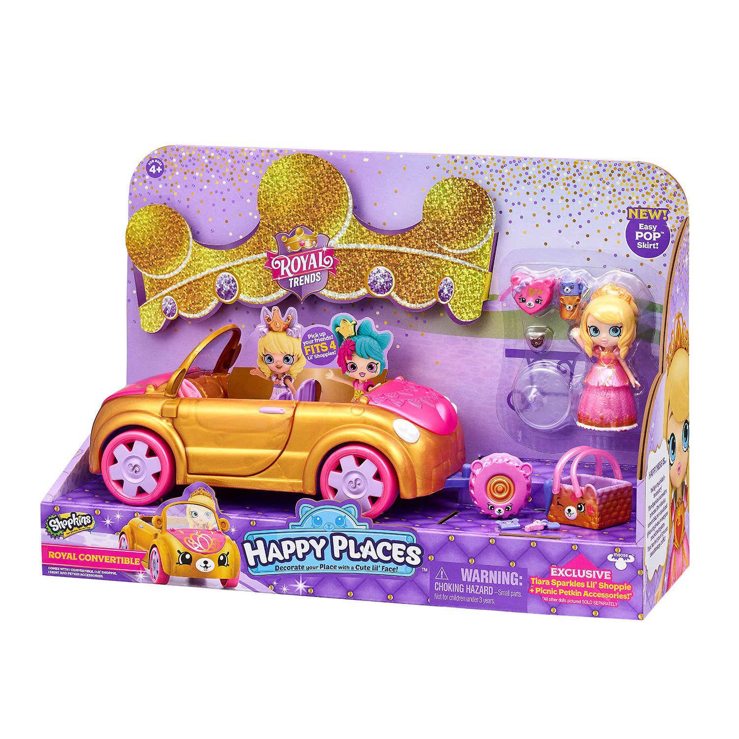 Игровой набор Moose Shopkins Кабриолет Королевская мода 57577 купить,NaN
