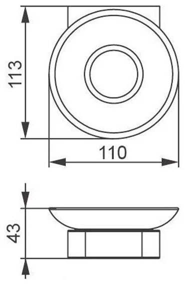 Aquanet мыльница 5785 1 шт, металл, стекло купить,NaN