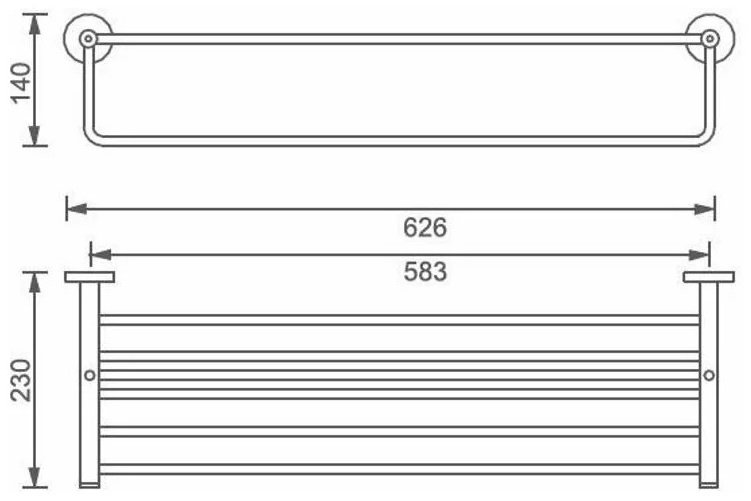 Aquanet полка 4562MB 1 шт металл купить,NaN