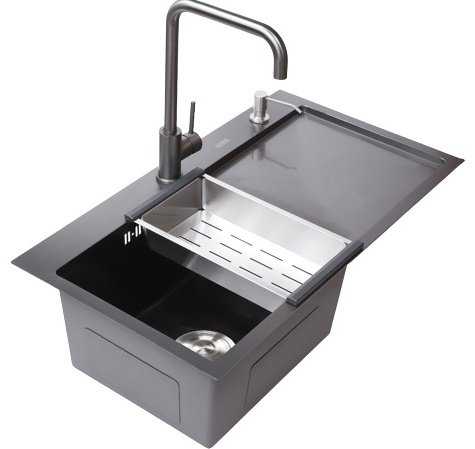 Кухонная мойка Avina врезная K0000075829, черный