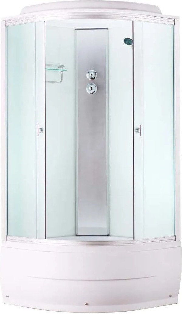 Душевая кабина Aquapulse 4001D fabric white (220х80 см), высокий поддон
