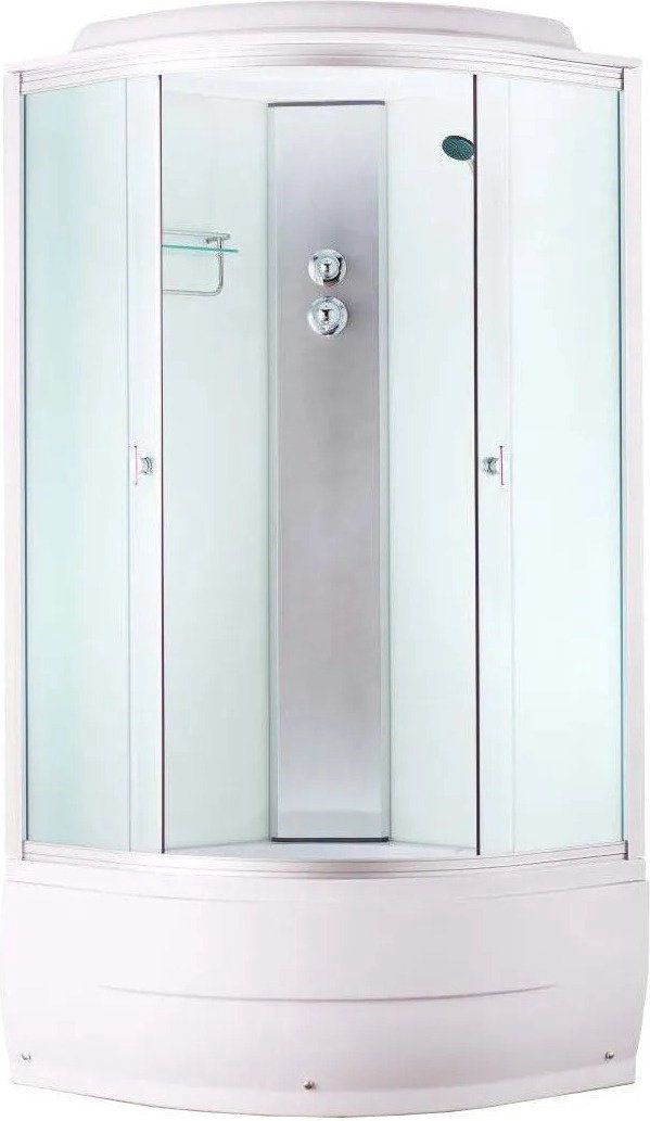 Душевая кабина Aquapulse 4001D fabric white (220х80 см), высокий поддон