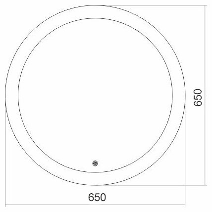 Зеркало настенное Azario Перла 65x65см купить,51600