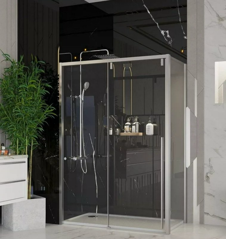 Душевое ограждение Ambassador двухстенное Intense 110021103IX-100IX, 1400х2000 мм купить,NaN