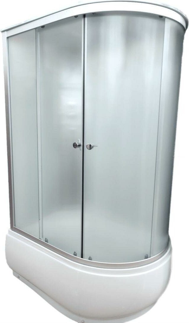 Душевая кабина Aquapulse 4006B L fabric white (220х80 см), высокий поддон