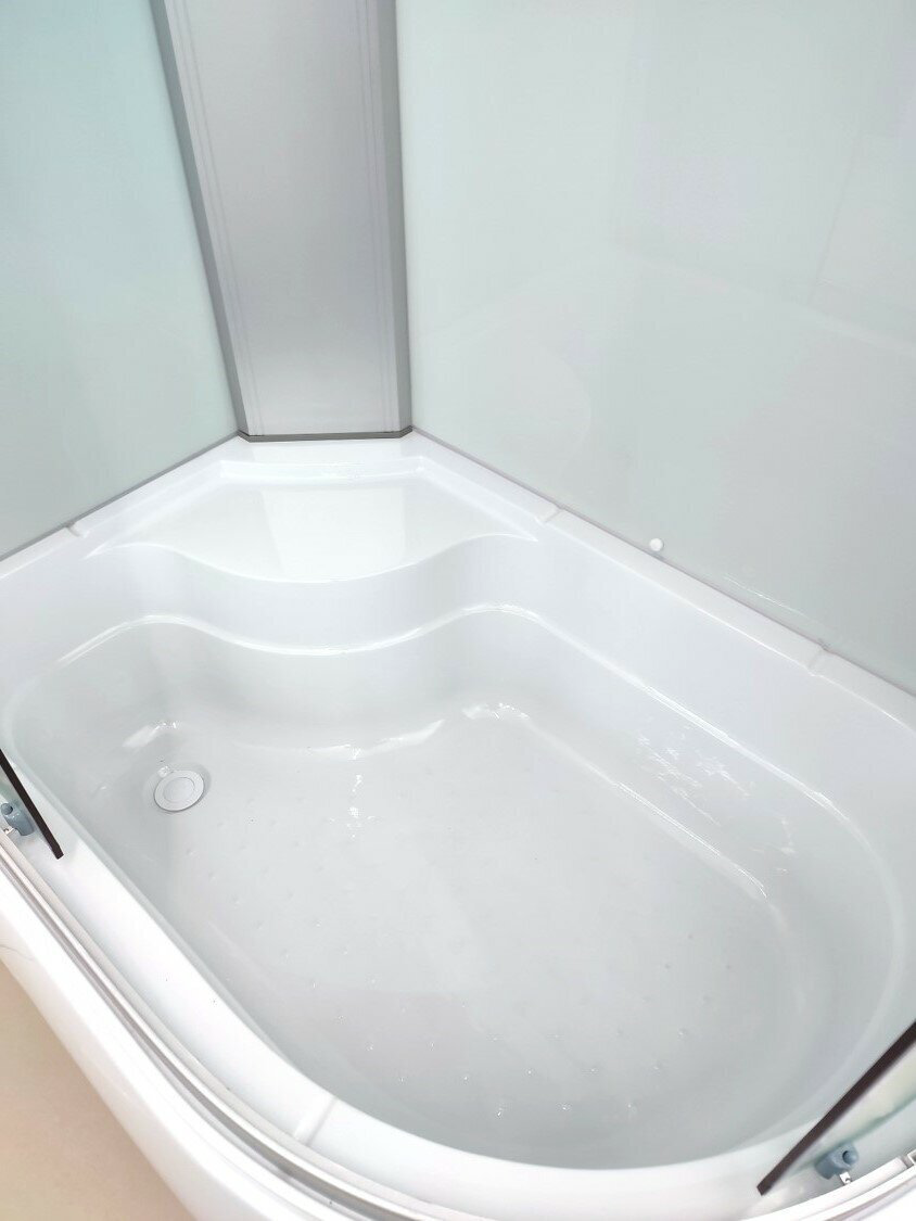 Душевая кабина Aquapulse 4006B L fabric white (220х80 см), высокий поддон купить,NaN