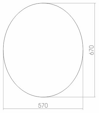 Зеркало настенное Azario Эконом 57x77см купить,16600