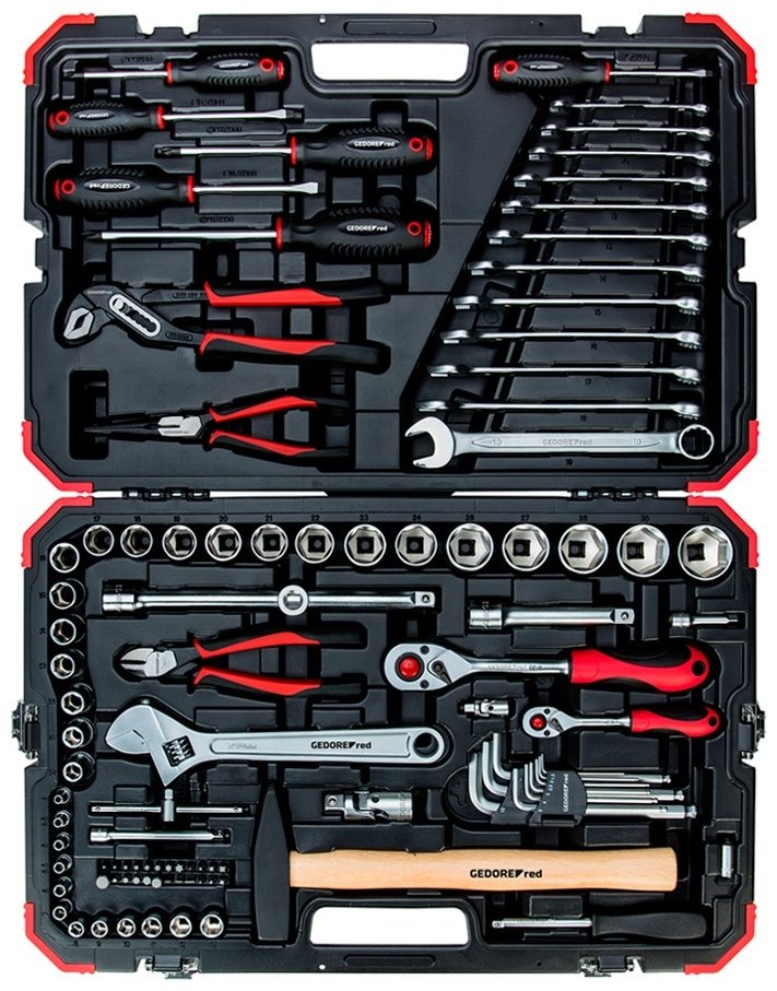 Набор автомобильный 100 в 1 Gedore Red R46003100