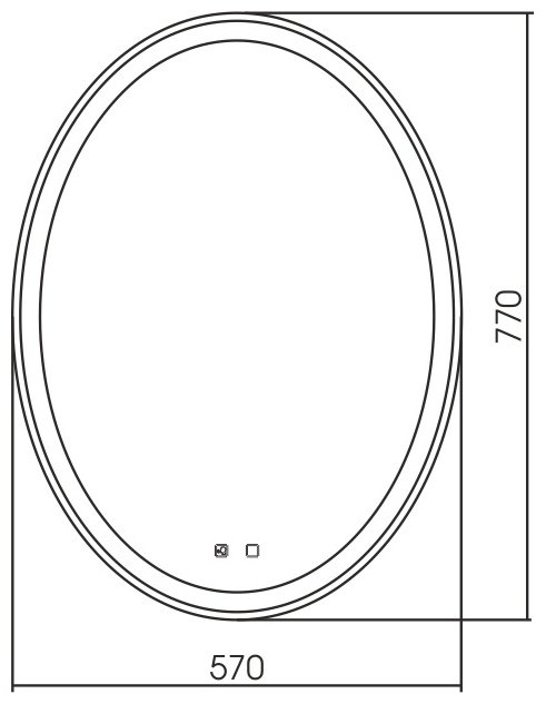 Умное зеркало настенное Azario 57x77 см купить,NaN