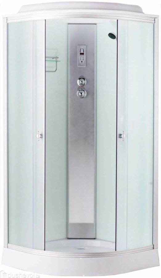 Душевая кабина Aquapulse 4022C fabric white (220х90 см), низкий поддон