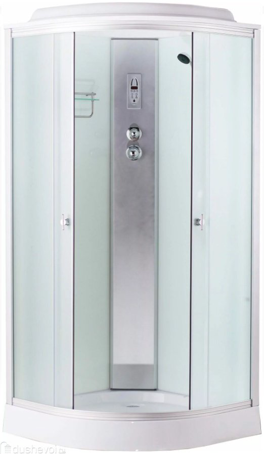 Душевая кабина Aquapulse 4022C fabric white (220х90 см), низкий поддон