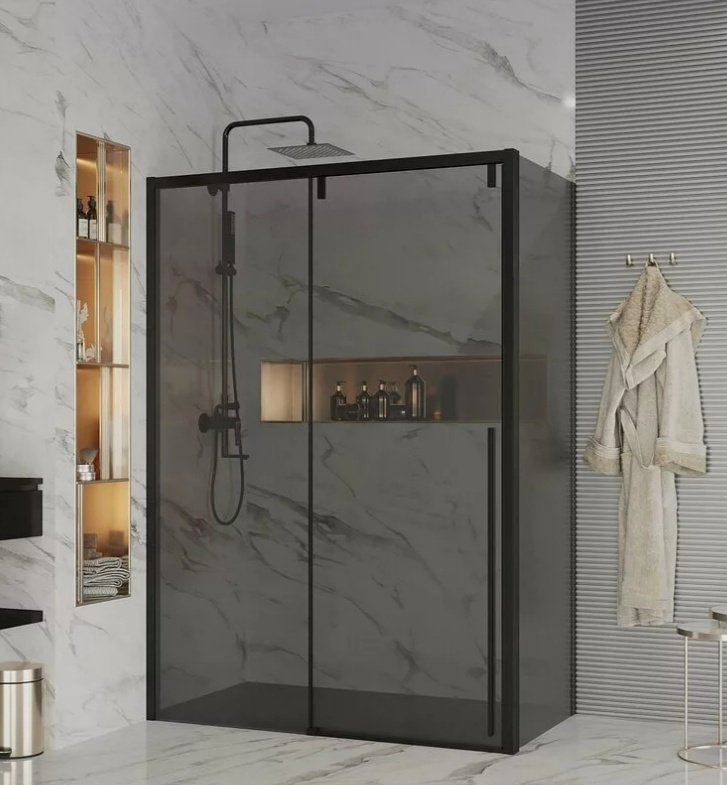 Душевое ограждение Ambassador двухстенное Intense 110022203IBB-110IBB , 1400х2000 мм - ForteMarket Душевое ограждение Ambassador двухстенное Intense 110022203IBB-110IBB , 1400х2000 мм купить,0
