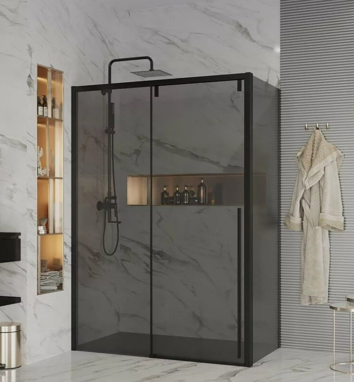 Душевое ограждение Ambassador двухстенное Intense 110022203IBB-110IBB , 1400х2000 мм купить,NaN