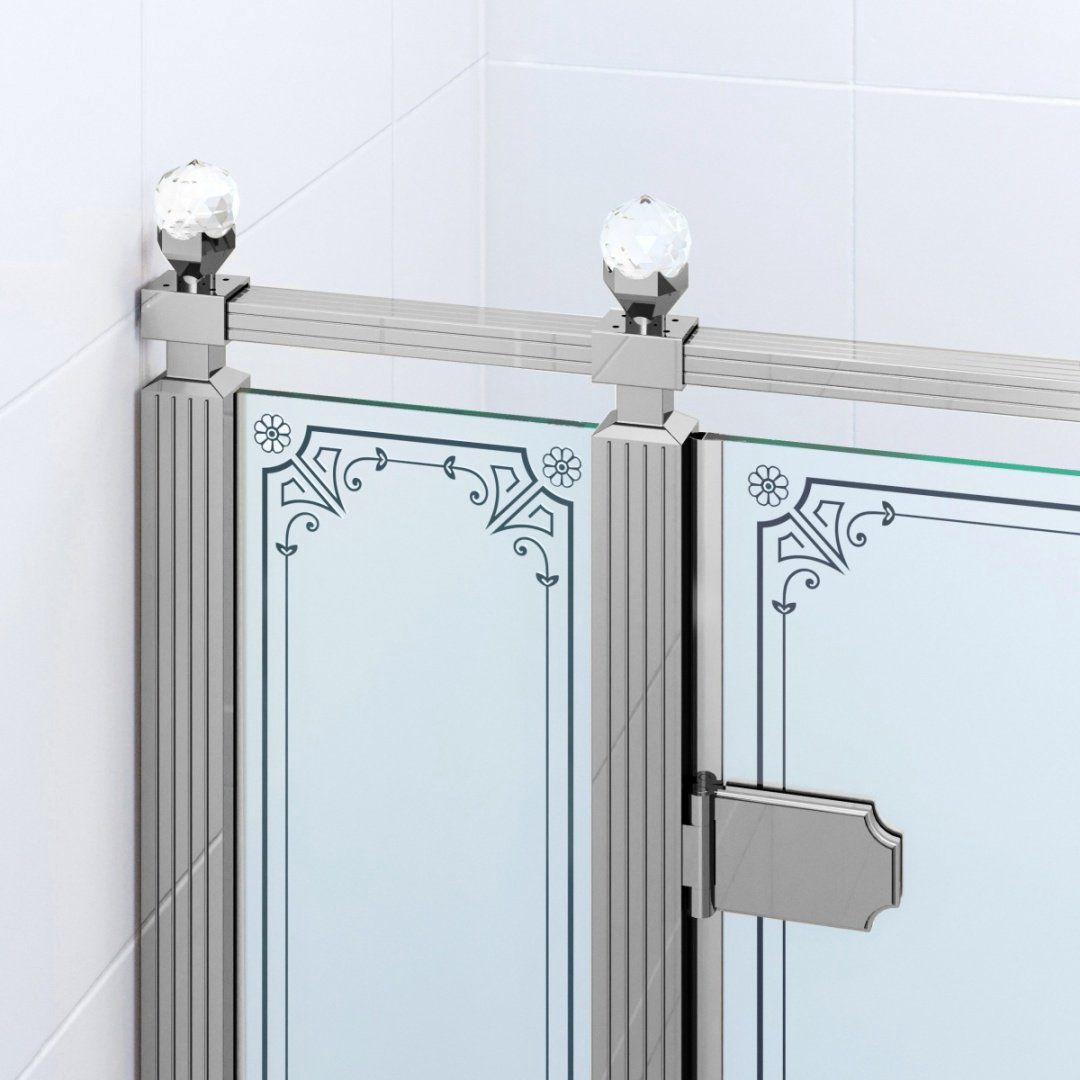 Душевое ограждение Ambassador двухстенное Royal 18015107-L, 1000х2000 мм купить,NaN