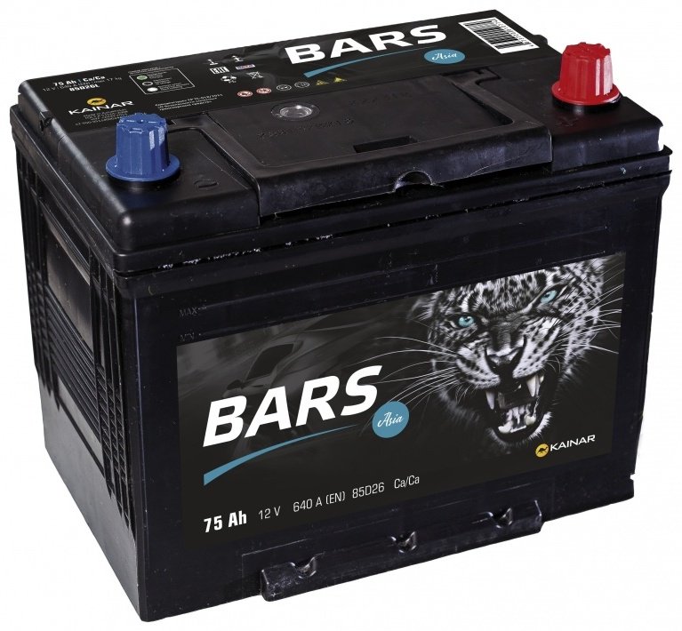 Аккумулятор BARS 85D26 Asia 75 обратная
