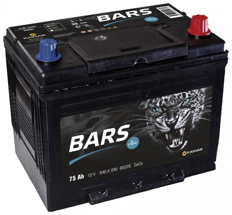 Аккумулятор BARS 85D26 Asia 75 обратная