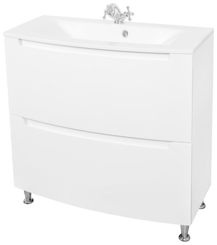 Тумба с раковиной AQUARODOS HeadWay 100, 100x85x46см, белый купить,NaN