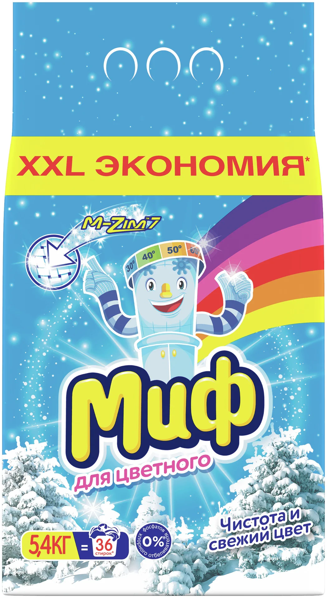Стиральный порошок Миф эксперт свежий цветок 5.4кг купить,NaN