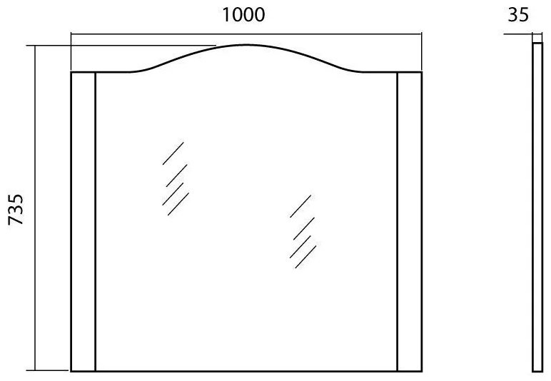 Зеркало настенное AQUARODOS 100x73.5 см - ForteMarket Зеркало настенное AQUARODOS 100x73.5 см купить,0