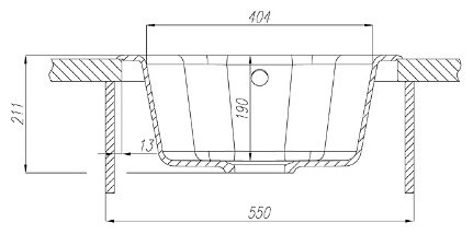 Кухонная мойка AQUATON 1A712732MD250 серый шёлк серый шелк врезная 51х51х19 см, искусственный мрамор