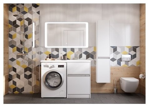 Зеркало настенное AQUATON 120x70 см купить,0