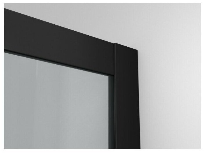 Душевое ограждение Ambassador одностенное Queen 11011201 Black, 900х2000 мм купить,0