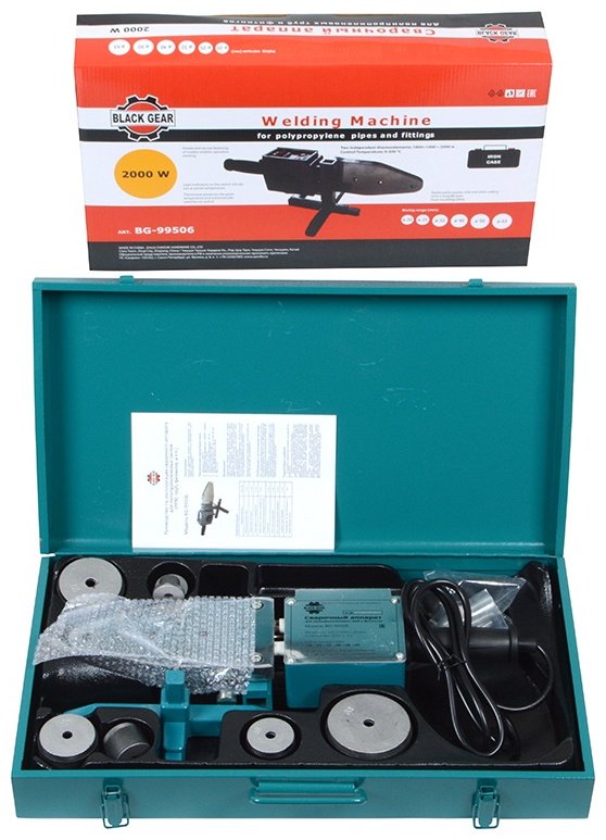 Аппарат для сварки пластиковых труб Black Gear BG-99506 2000 - ForteMarket Аппарат для сварки пластиковых труб Black Gear BG-99506 2000 купить,0