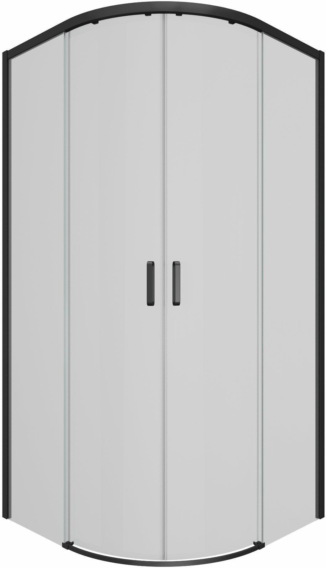 Душевое ограждение Ambassador одностенное Queen 11011201 Black, 900х2000 мм купить,0