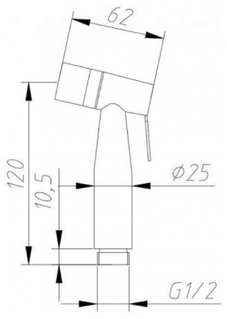 Aquanet гигиенический душ AF210-83S купить,0