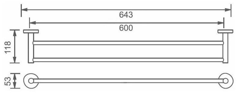 Aquanet держатель 4524DMB 1 шт, металл купить,NaN
